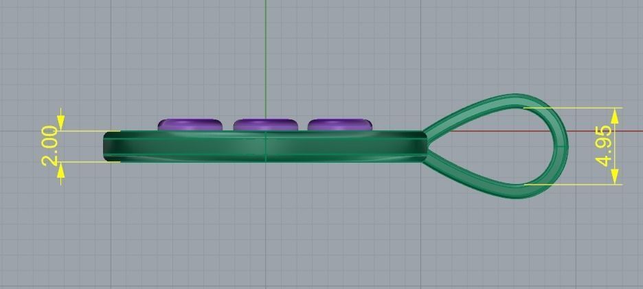 Pendant messika Model 4708 3D print model_7