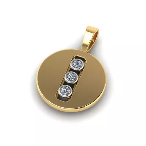 Pendant messika Model 4708 3D print model_0