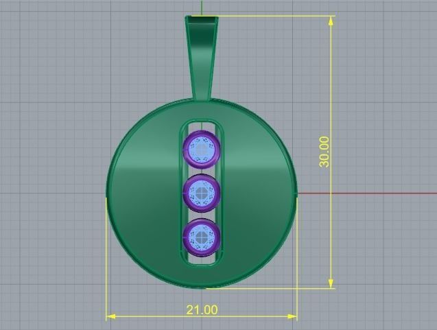 Pendant messika Model 4708 3D print model_6