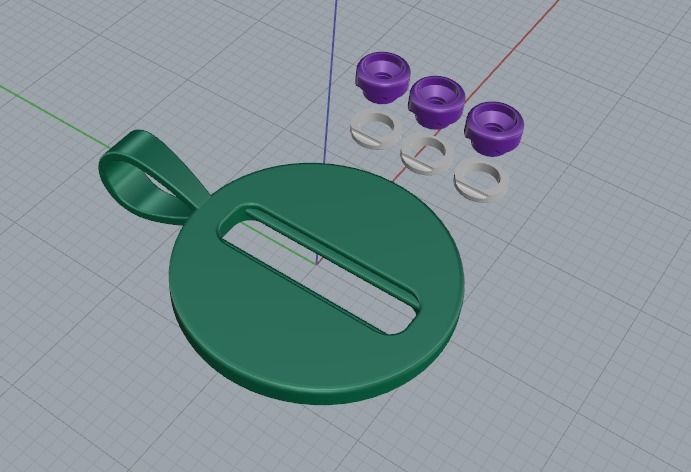 Pendant messika Model 4708 3D print model_2