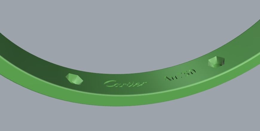 Bracelet bolt size 15 Model 4695 3D print model_6