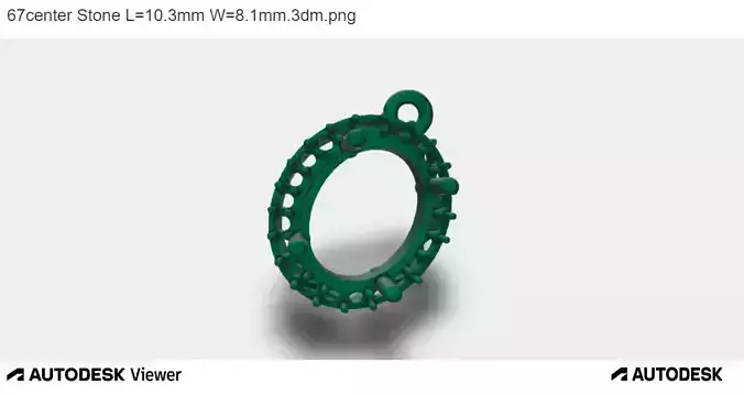 Woman Pendant with Ring Design