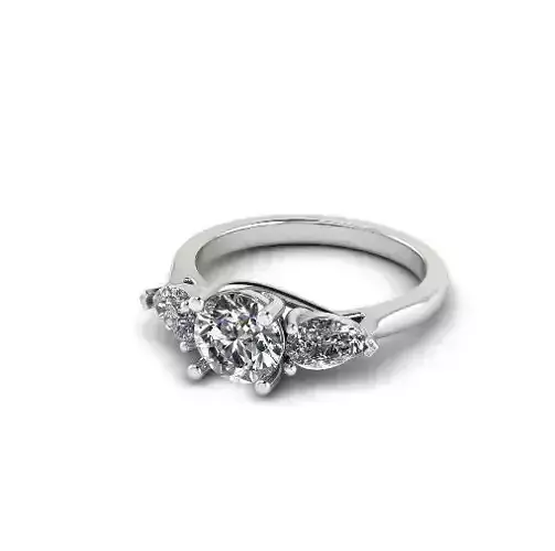 Engagement halo rings Model 4781