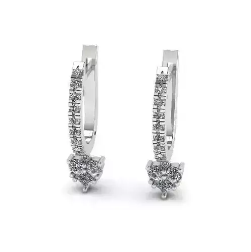 Earrings with English lock Model 4770