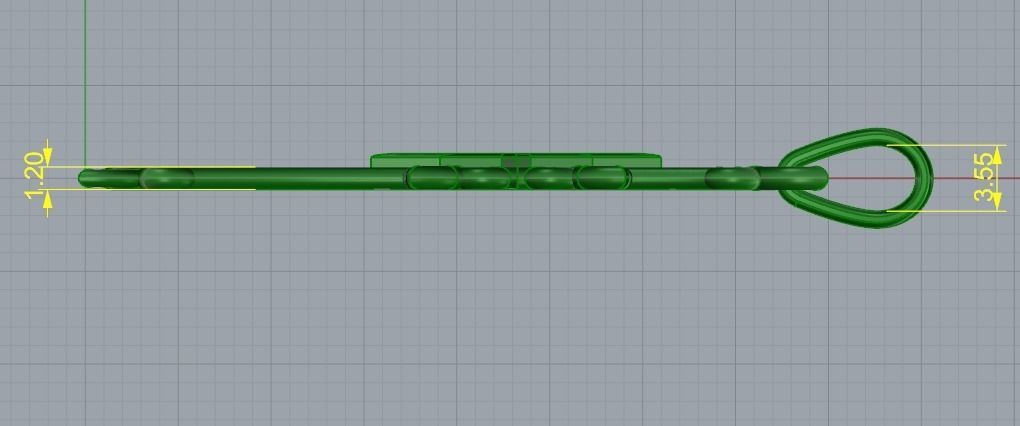 Pendant cross Model 4760 3D print model_7