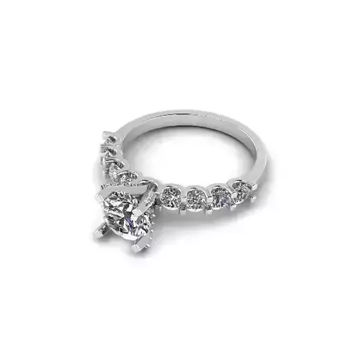 Engagement halo rings Model 4758