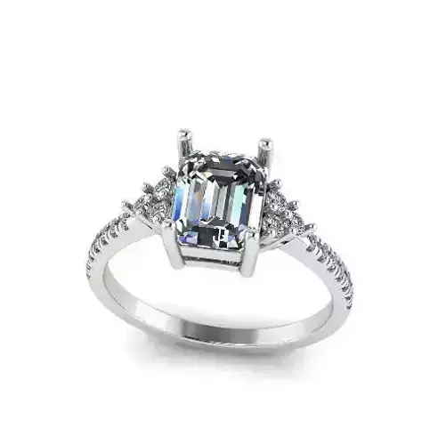 Engagement halo rings Model 4757