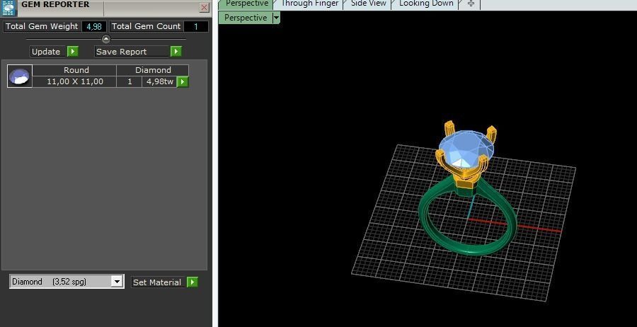 Solitaire rings Model 4756 3D print model_8