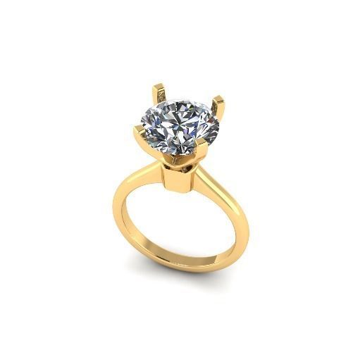 Solitaire rings Model 4756 3D print model_1