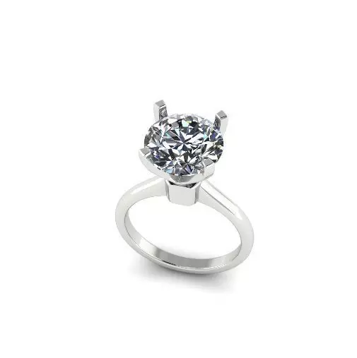 Solitaire rings Model 4756 3D print model_0