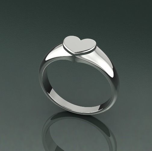 Heart Ring Model 4753 3D print model_1