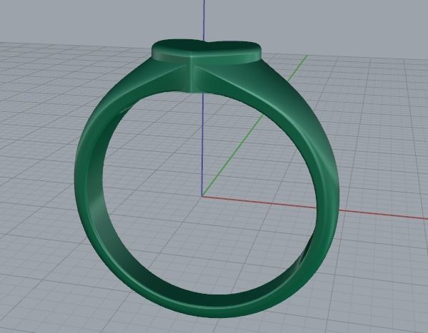 Heart Ring Model 4753 3D print model_3