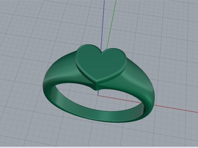 Heart Ring Model 4753 3D print model_2