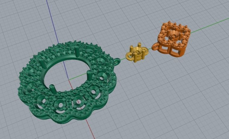 Pendant Model 4746 3D print model_2