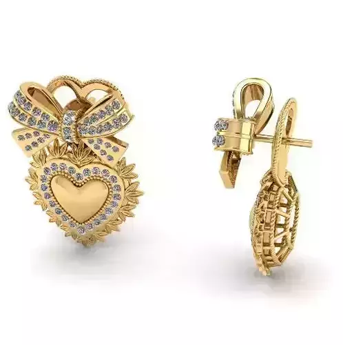 Earrings bow Model 4743