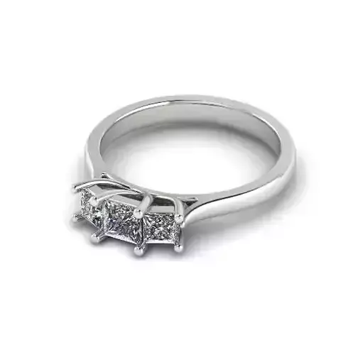 Engagement halo rings Model 4741