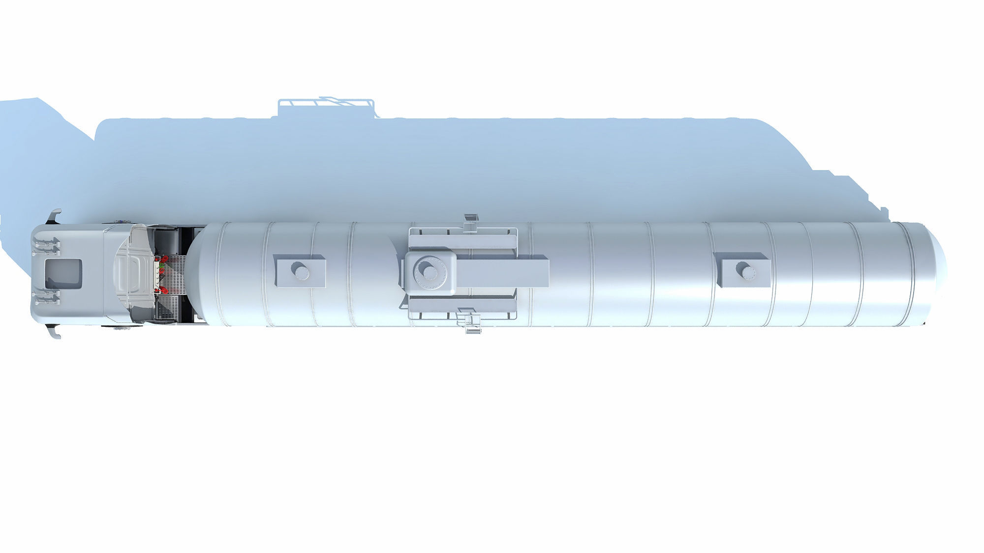 Truck with Tank Semitrailer 3D model_11