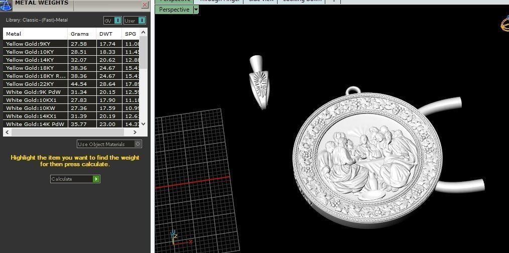 Pendant of Jesus with disciples Model 4736 3D print model_8