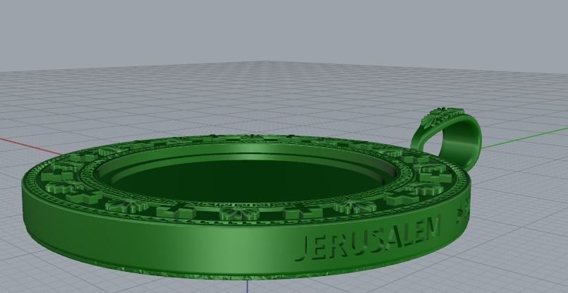 Pendant of Jesus with disciples Model 4736 3D print model_3