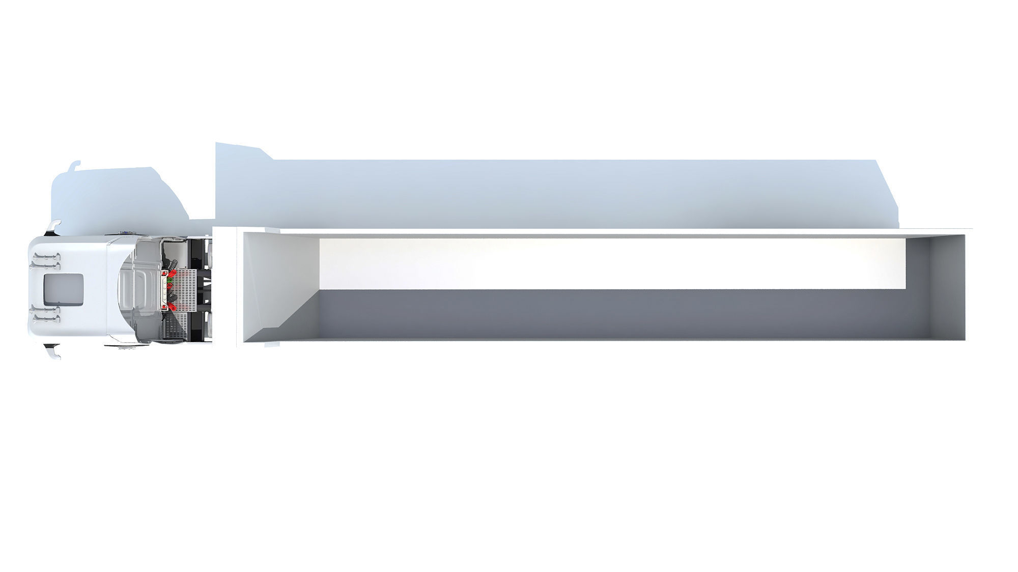 Truck with Tipper Trailer 3D model_11