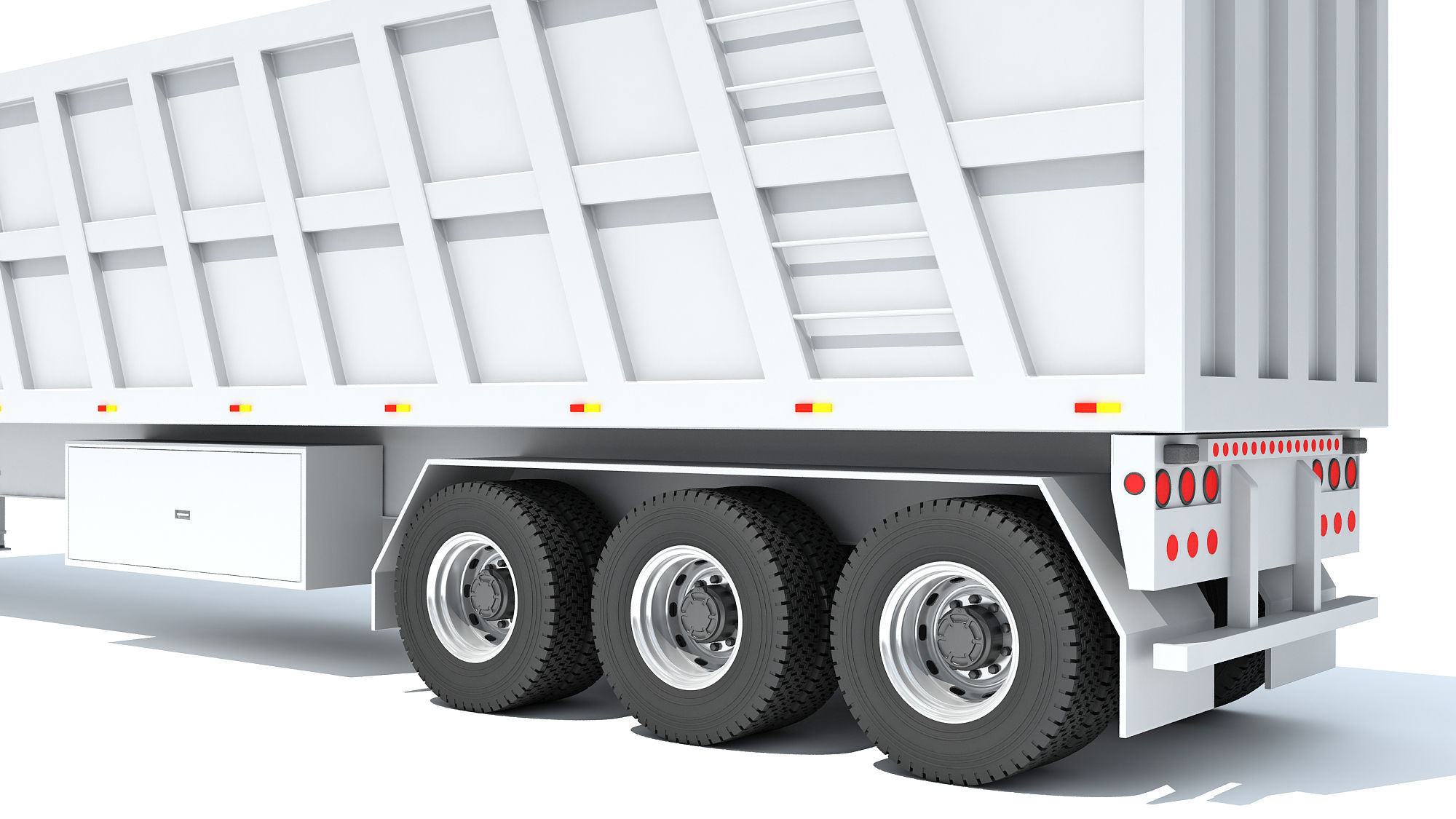 Truck with Tipper Trailer 3D model_15