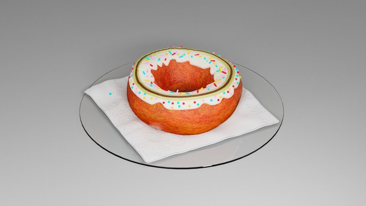 Donut 3D model_12