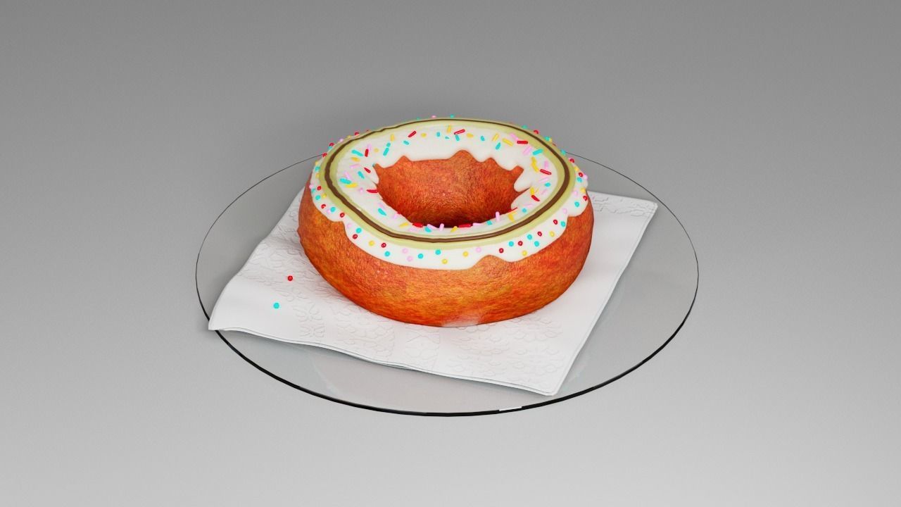 Donut 3D model_14