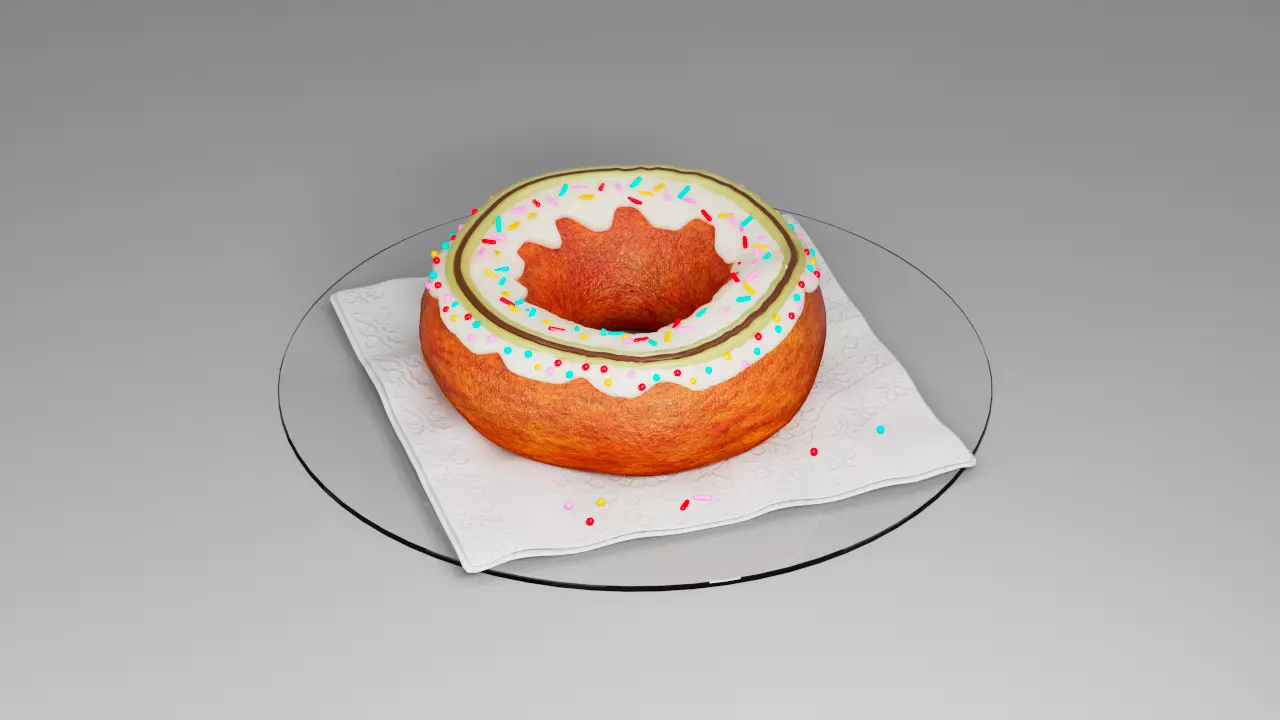 Donut 3D model_0