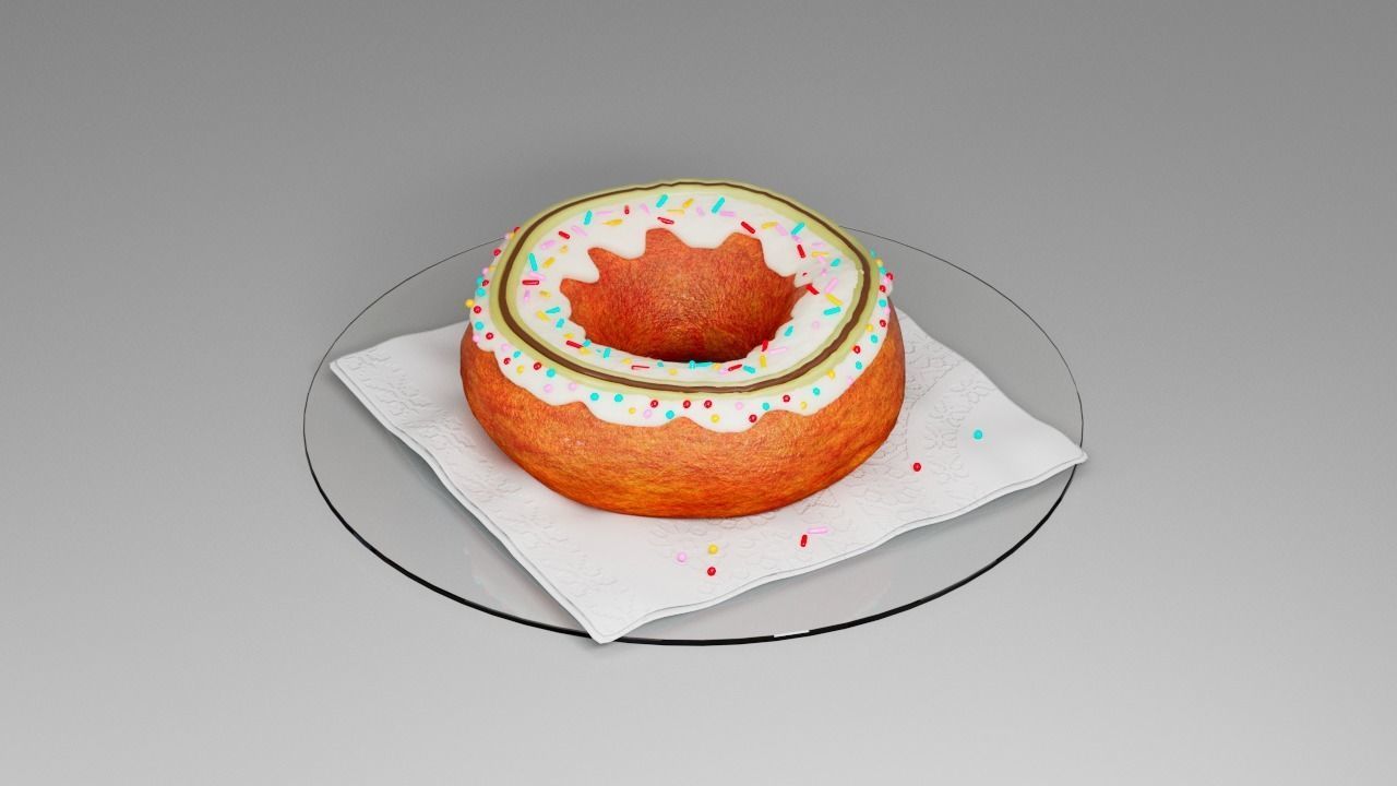 Donut 3D model_2