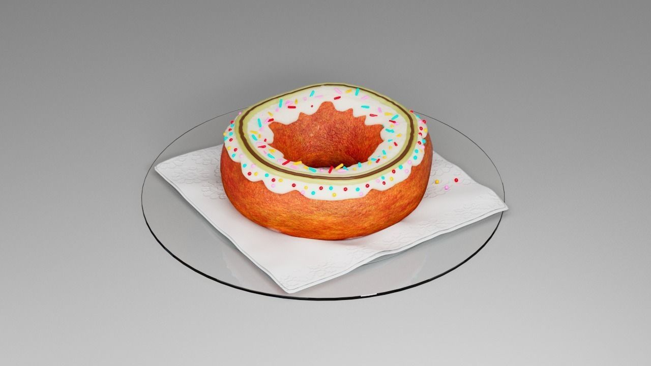 Donut 3D model_8