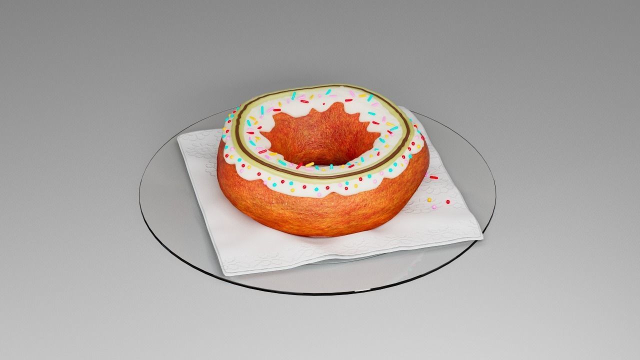 Donut 3D model_7