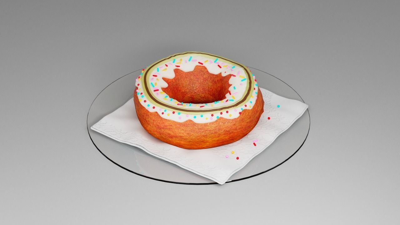 Donut 3D model_4