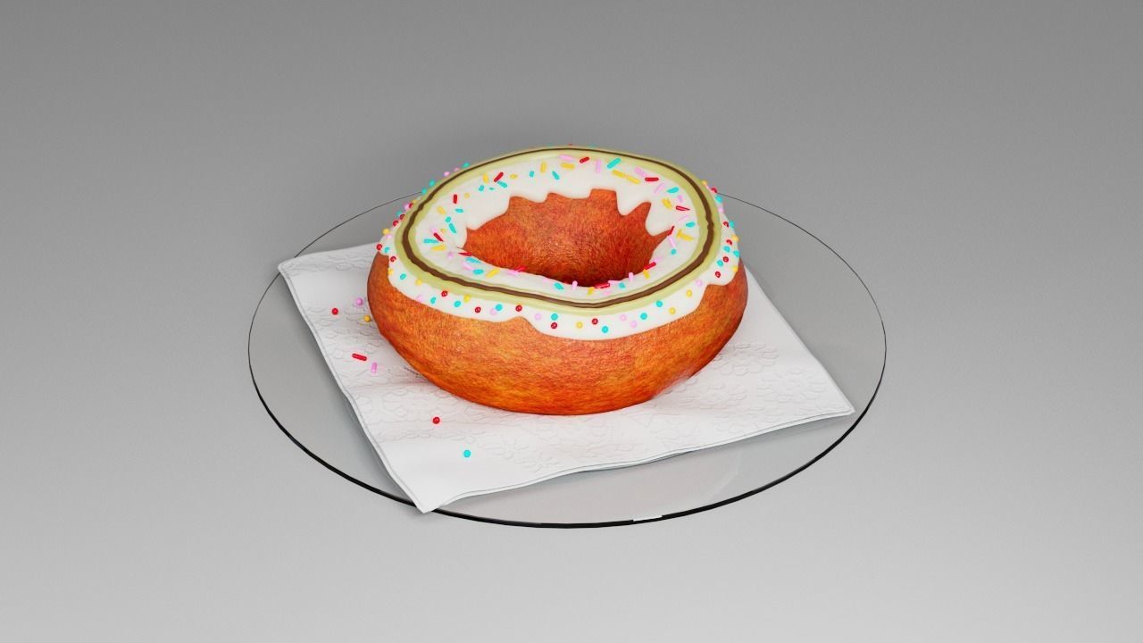 Donut 3D model_16