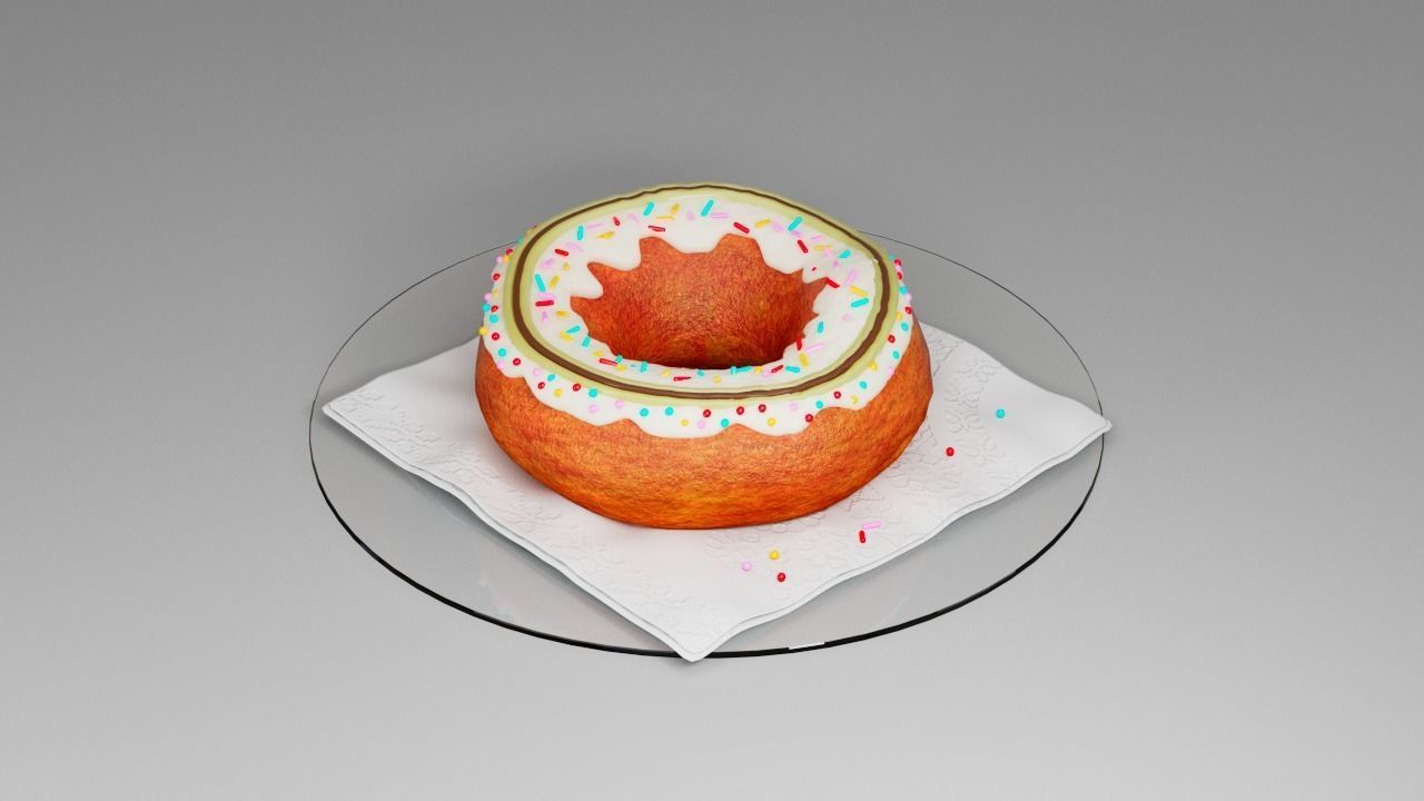 Donut 3D model_3
