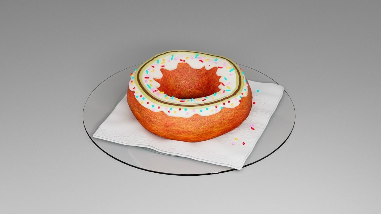Donut 3D model_5