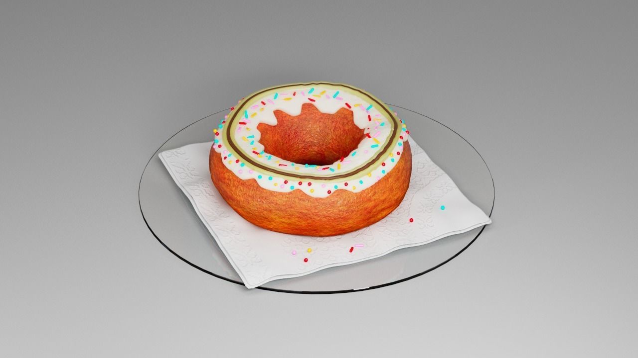 Donut 3D model_1