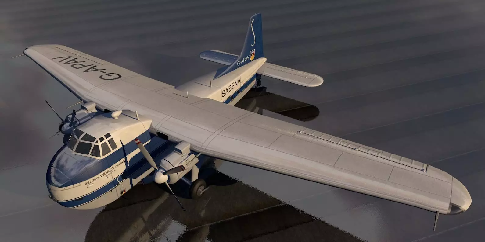 Bristol Type 170 Freighter 3D model