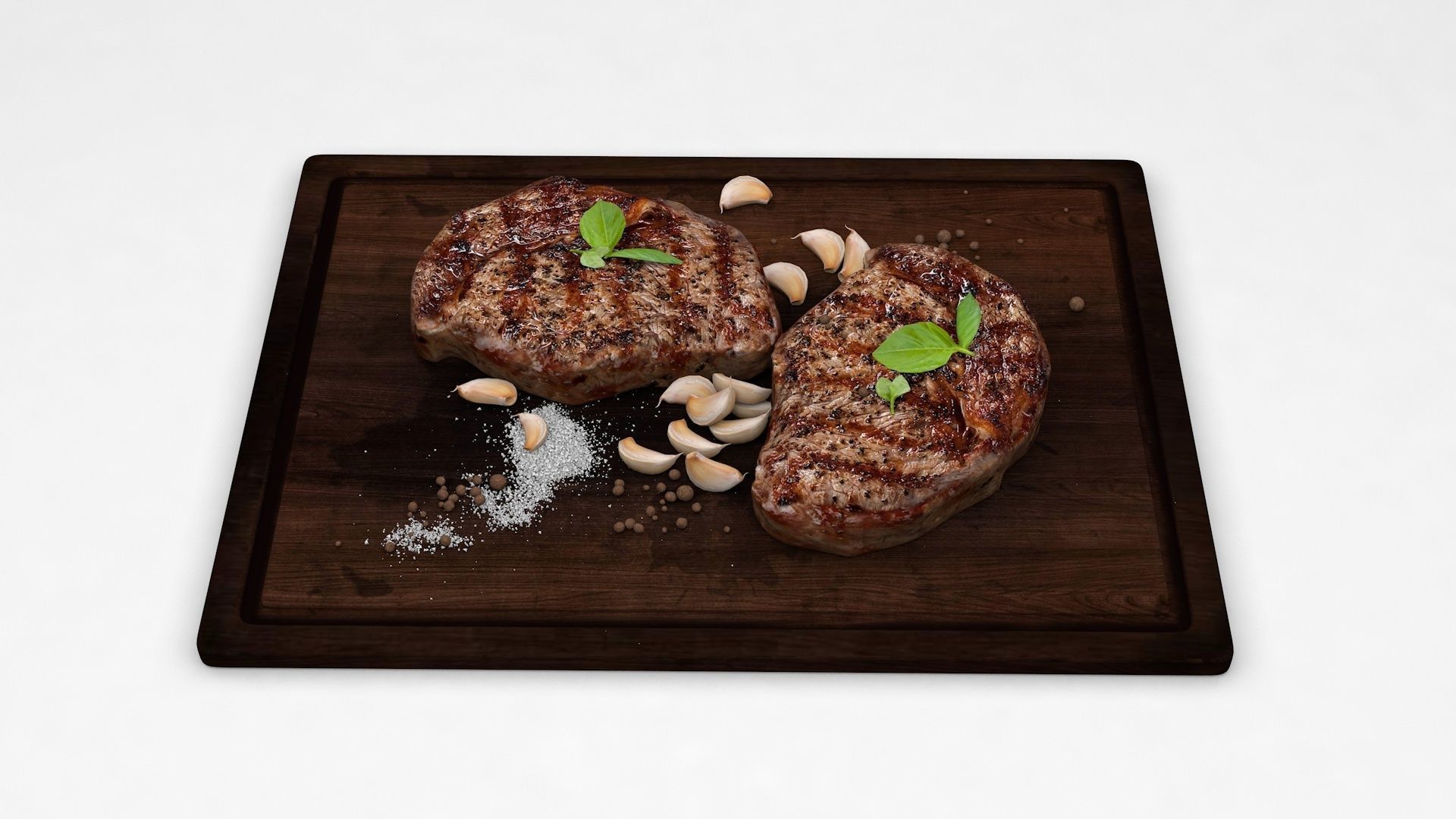 Grilled Steak 3D model_3