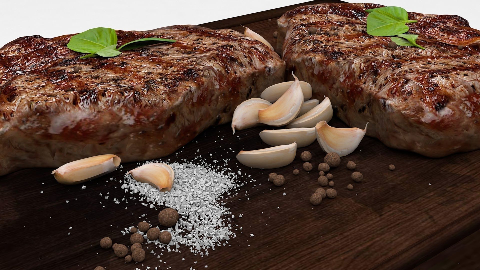Grilled Steak 3D model_5