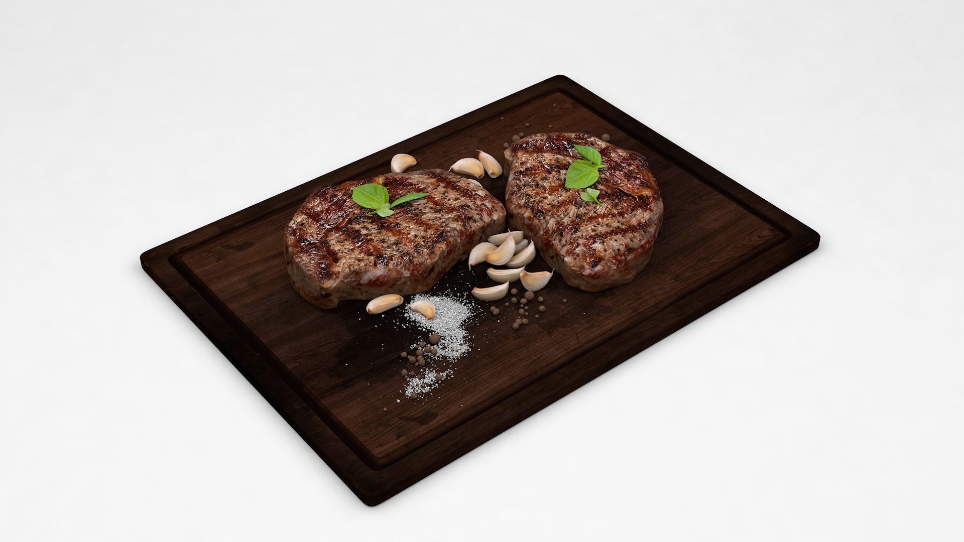 Grilled Steak 3D model_4