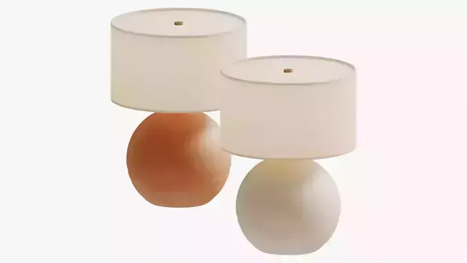 Folk abigail ball table lamp