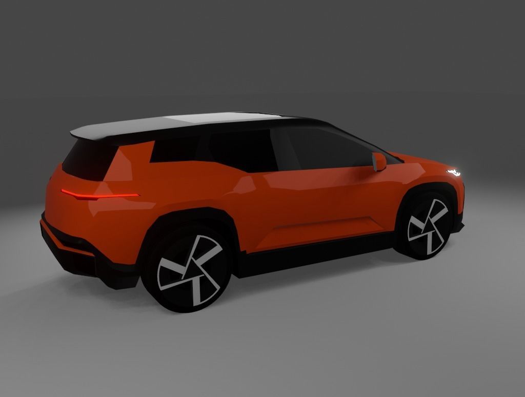 Fisker Ocean  Low-poly 3D model_4
