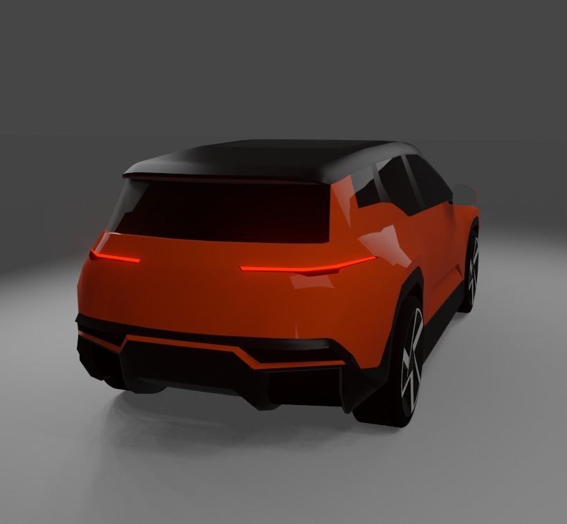 Fisker Ocean  Low-poly 3D model_10