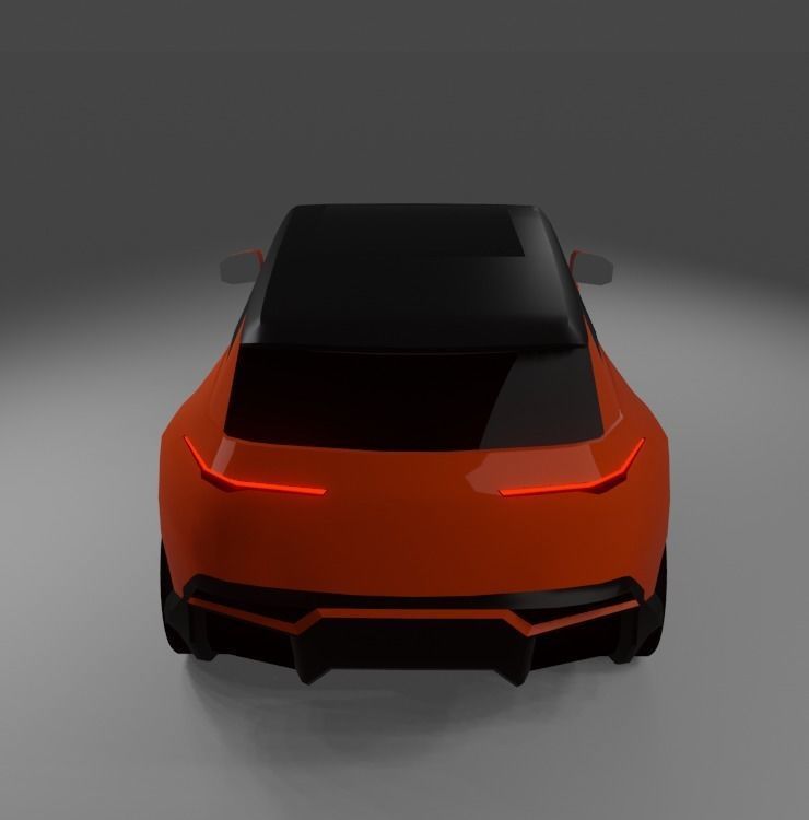 Fisker Ocean  Low-poly 3D model_5