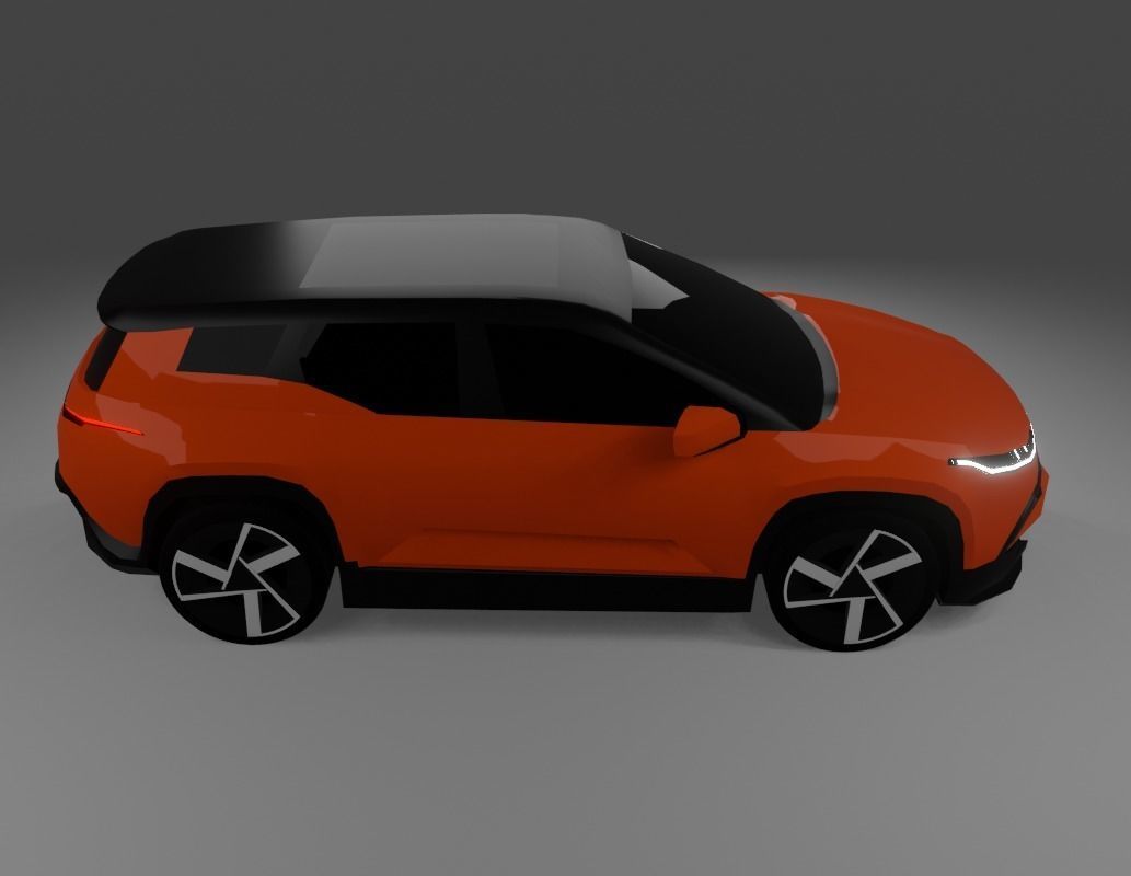 Fisker Ocean  Low-poly 3D model_7