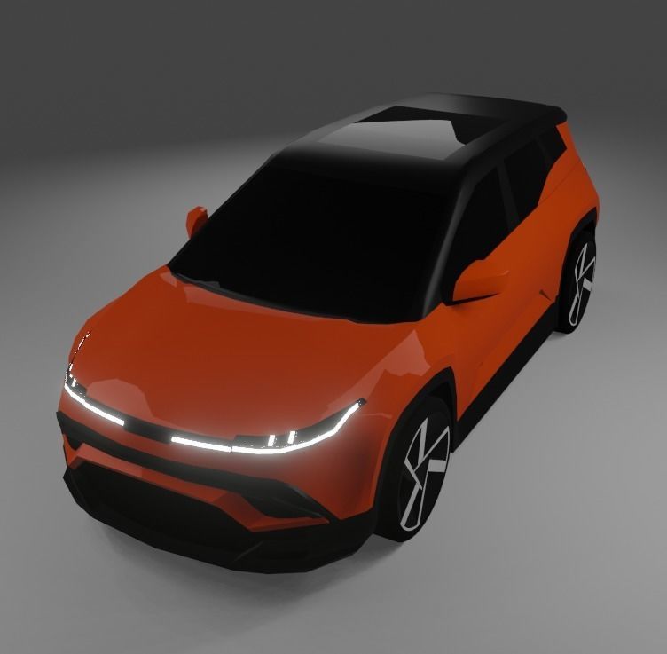 Fisker Ocean  Low-poly 3D model_11