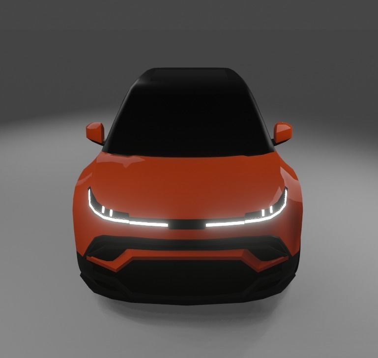 Fisker Ocean  Low-poly 3D model_6