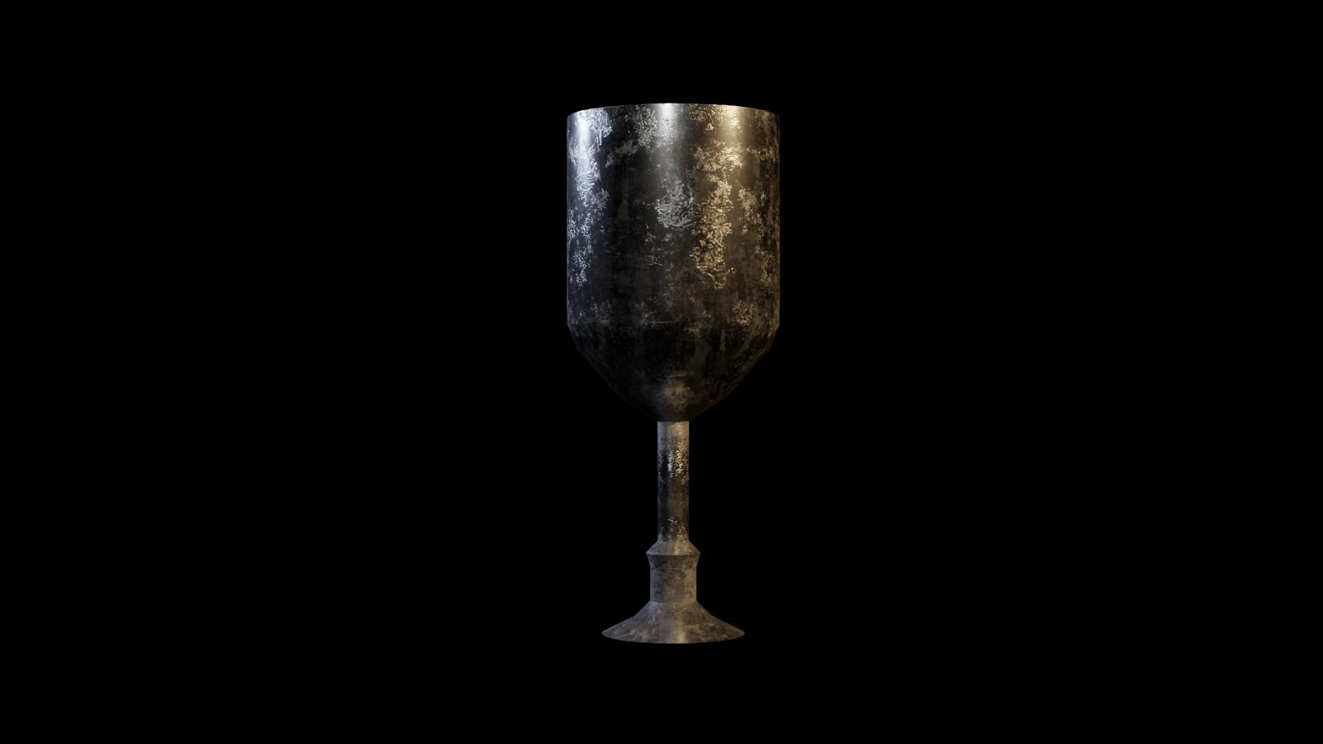 Goblet Low-poly 3D model_1