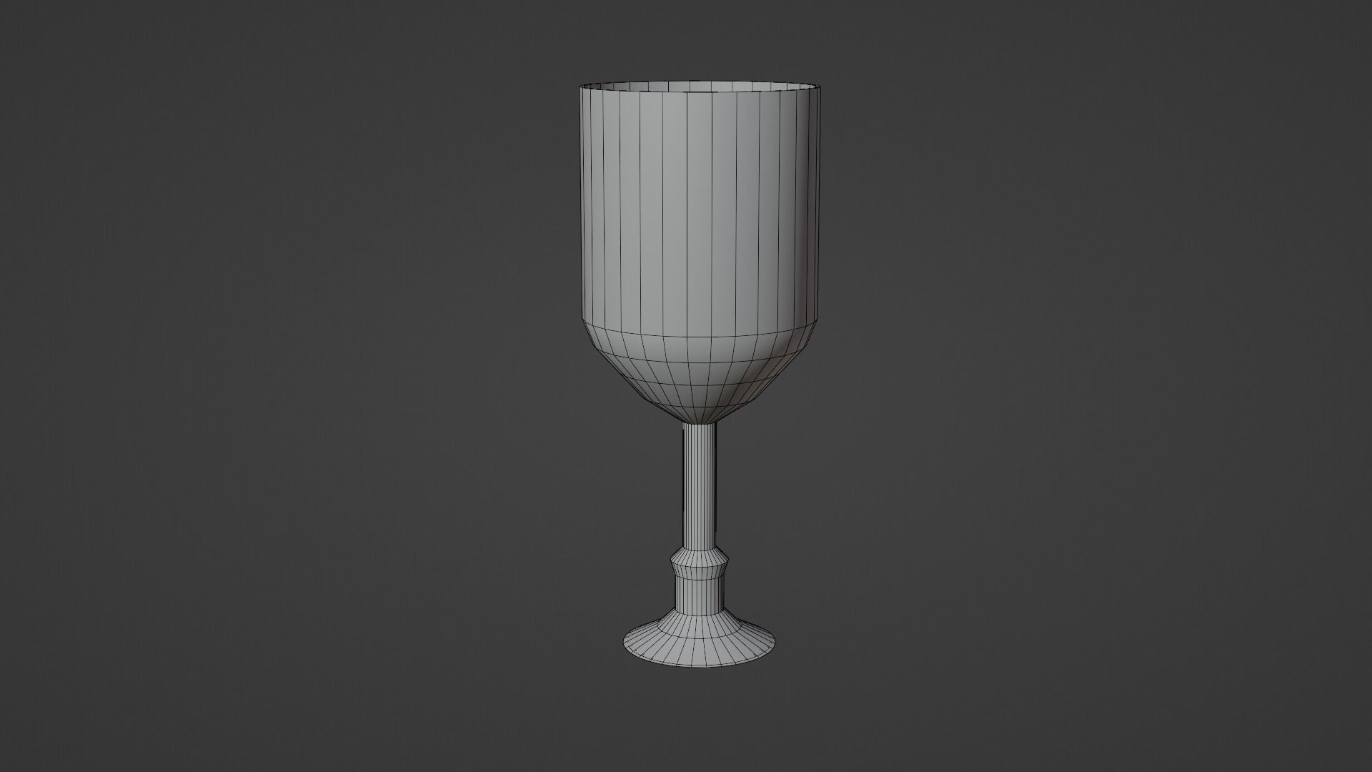 Goblet Low-poly 3D model_2