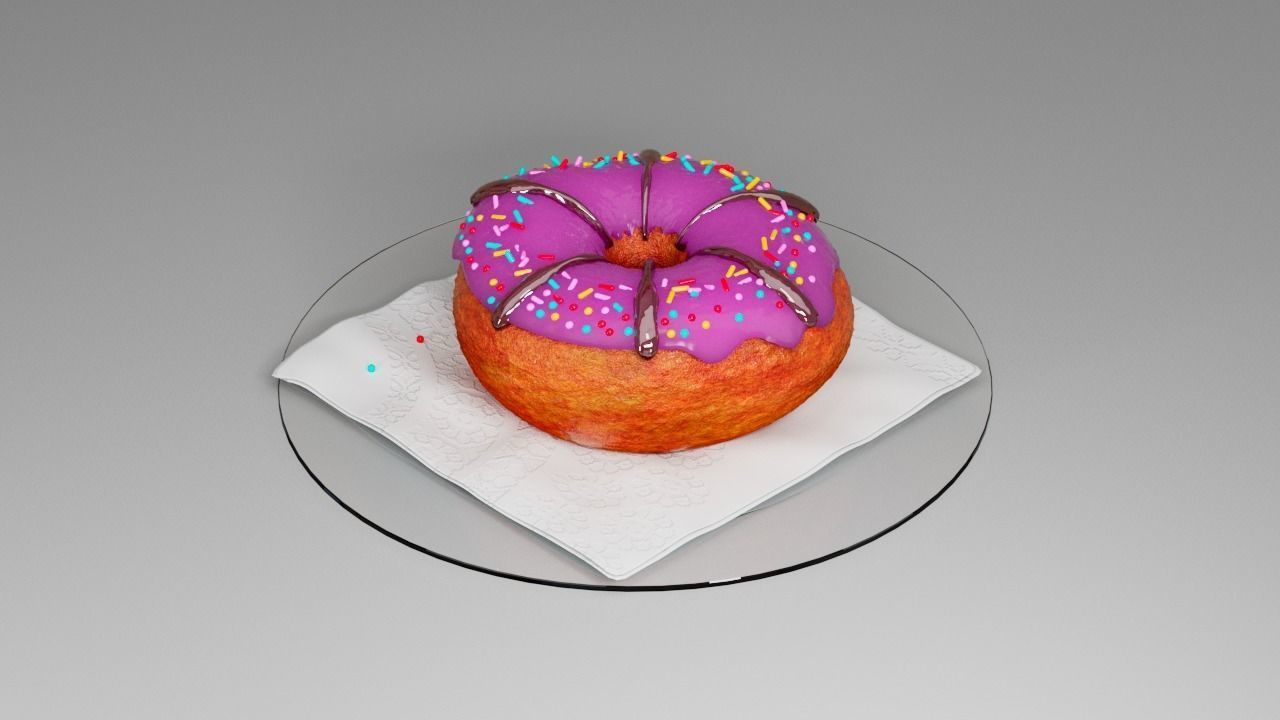 Donut second  3D model_10